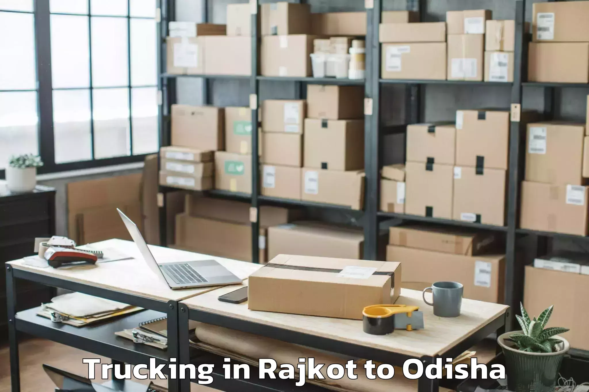 Discover Rajkot to Tikabali Trucking